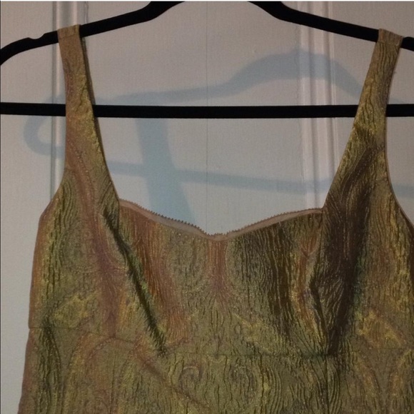 Elie Tahari Gold Gaylan Cocktail Dress - Picture 4 of 7